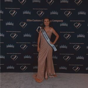 Pink glittery formal dress